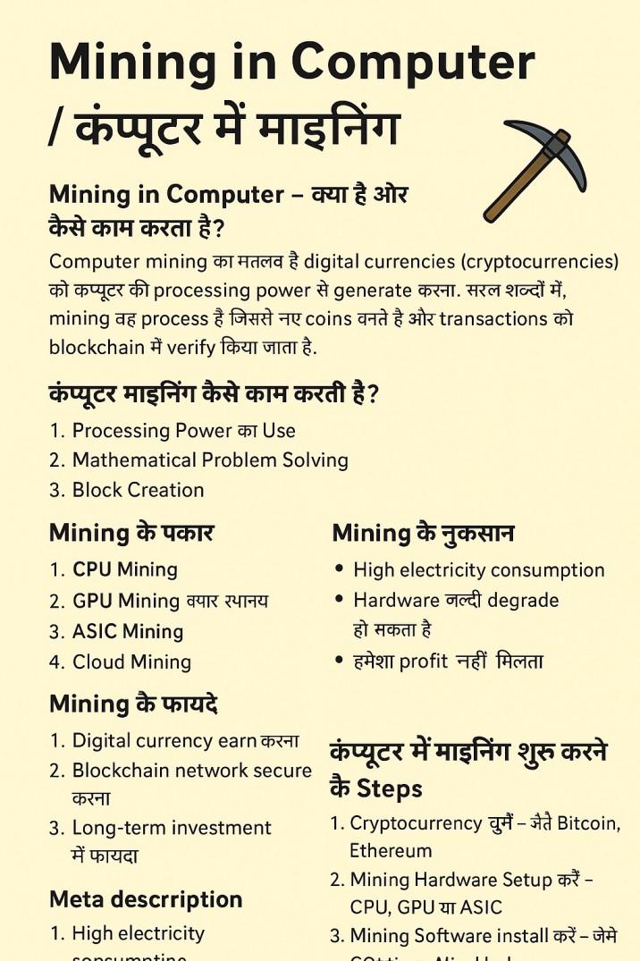 Mining In Computer In 2025