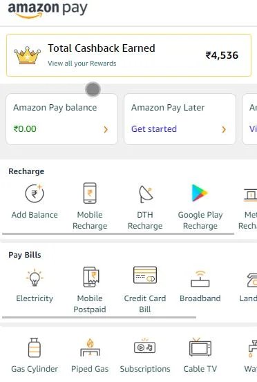Amazon Pay Cashback