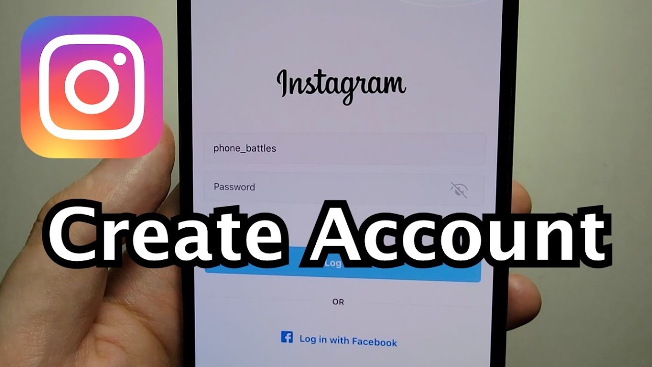 How to create new account in Instagram