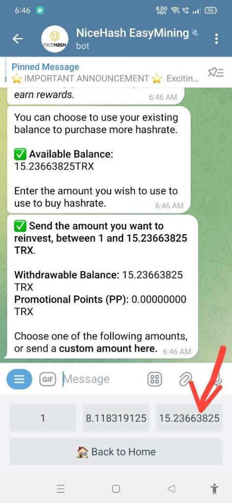 Apne mobile ko engage karke TRX earn karein