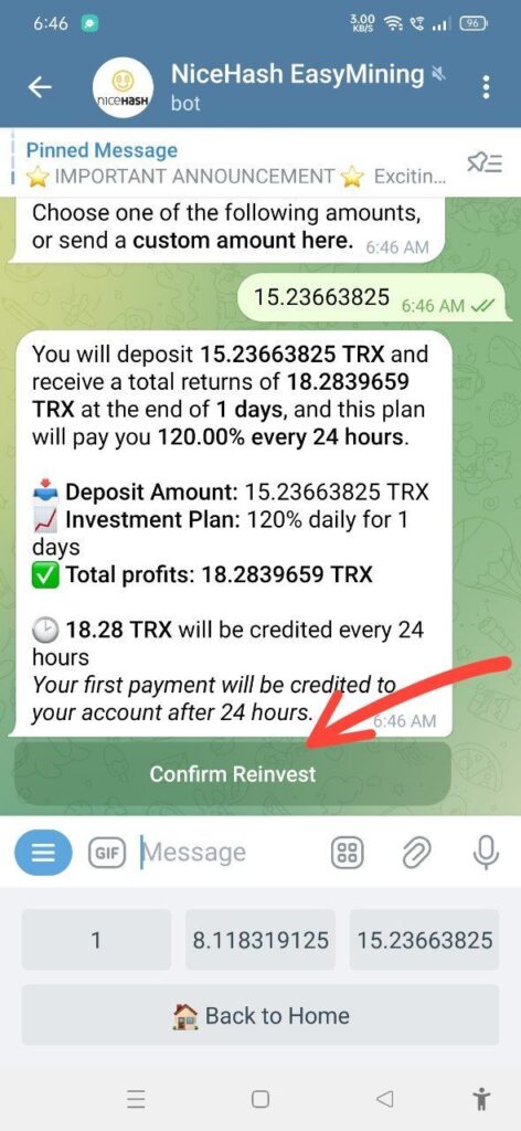 Apne mobile ko engage karke TRX earn karein