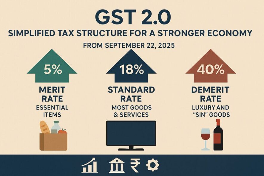 New GST Bill 2025 (GST 2.0) in India .